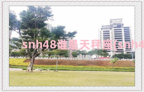 snh48谁是天秤座(snh48谁最大)