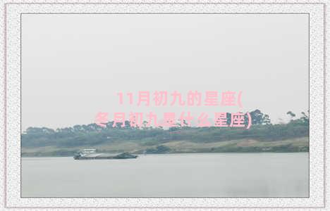 11月初九的星座(冬月初九是什么星座)