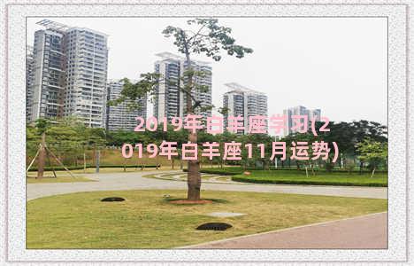 2019年白羊座学习(2019年白羊座11月运势)