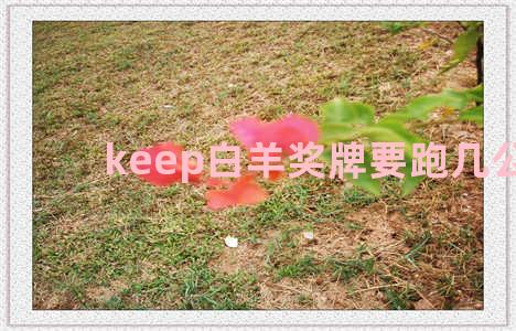 keep白羊奖牌要跑几公里