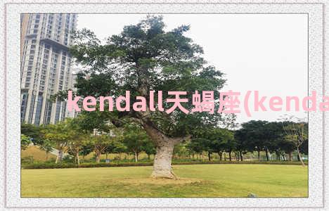 kendall天蝎座(kendall检验)