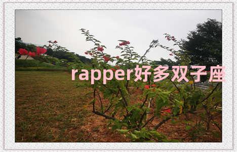 rapper好多双子座