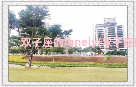 双子座的lonely(双子座的logo)