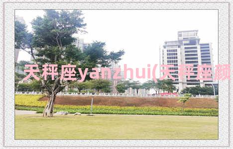 天秤座yanzhui(天秤座颜值排第几)