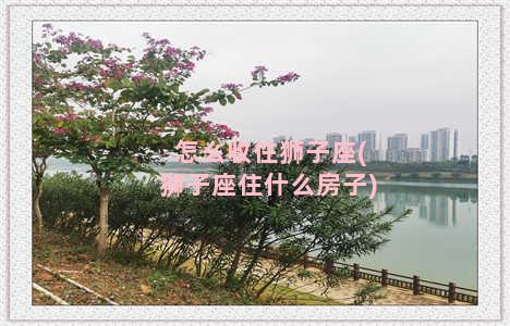 怎么收住狮子座(狮子座住什么房子)